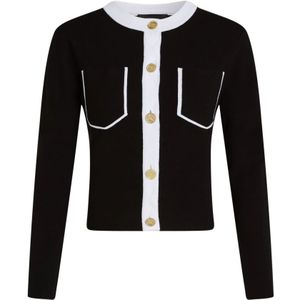 Karl Lagerfeld, Dames, Truien, Zwart, Maat: M