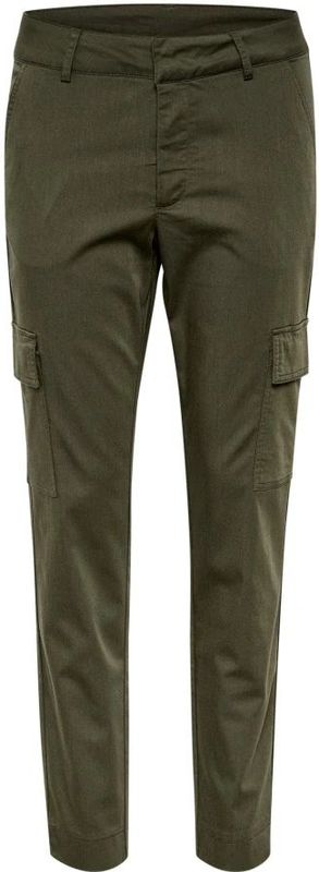 Kaffe - KAlea Pocket Pants - Slim-fit Broeken - Groen - Zakdetails