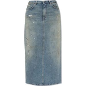 Acne Studios, Dames, Rokken, Blauw, Maat: XS Denim,