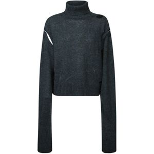 MM6 Maison Margiela, Dames, Truien, Groen, Maat: L Katoen,