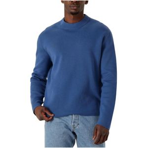 Selected Homme, Heren, Truien, Blauw, Maat: L Wol,