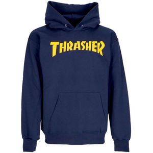 Thrasher, Heren, Sweatshirts & Hoodies, Blauw, Maat: S Katoen,