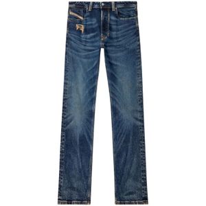 Diesel - 1985 Larkee Jeans - Blauw - Katoen, Hennepvezel, Elastaan
