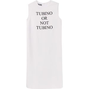 Moschino, Dames, Jurken, Wit, Maat: XS Viscose,
