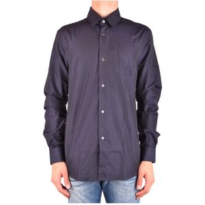 Costume National, Heren, Overhemden, Blauw, Maat: S