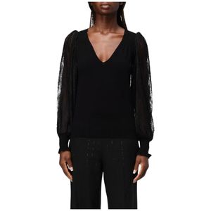 Twinset, Dames, Truien, Zwart, Maat: S