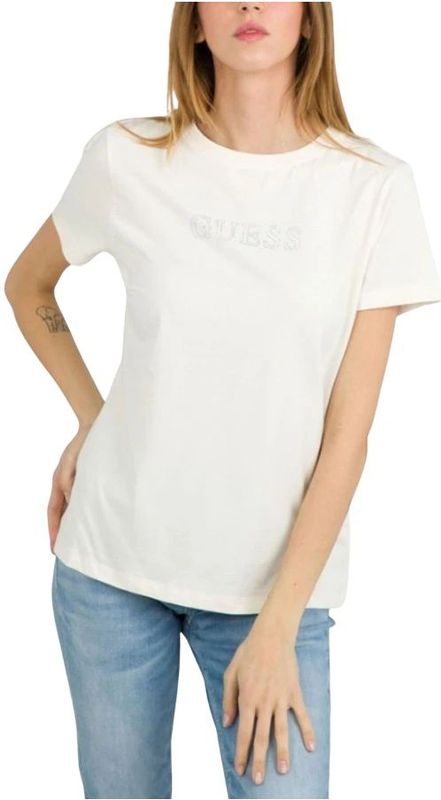 Guess - Briana - T-shirt - Wit - Dames - Katoen
