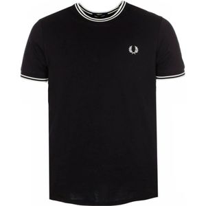 Fred Perry, Heren, Tops, Zwart, Maat: XL Katoen,