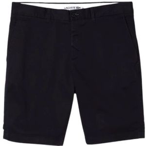 Lacoste - Casual Shorts - Zwart - Katoen - 5 Zakken - Ritssluiting
