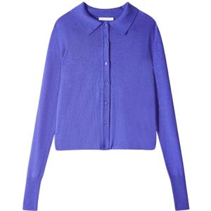 Patrizia Pepe, Dames, Tops, Paars, Maat: XS Wol,