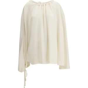 Gabriela Hearst - Wilmer Top - Blouse - Wol - Asymmetrisch Detail