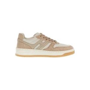 Hogan Beige Sneakers Basket Ss24 , Multicolor , Dames , Maat: 38 EU