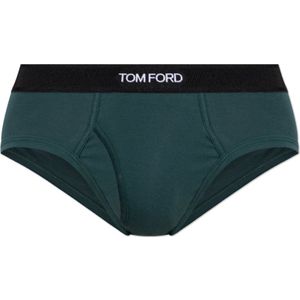 Tom Ford, Heren, Badkleding, Groen, Maat: S