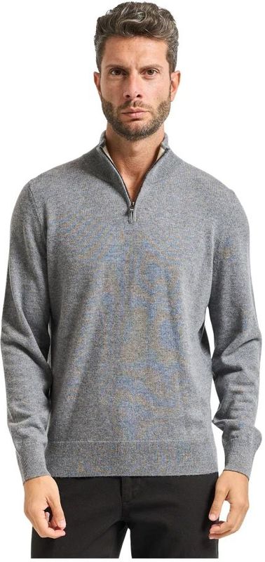 Boss - Hemarlo 10274962 01 - Trui - Regular Fit - Ritskraag - Lange Mouwen