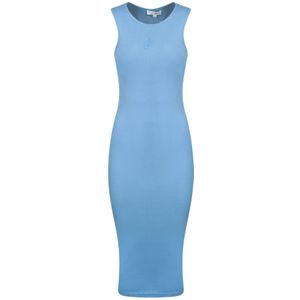 JW Anderson, Dames, Jurken, Blauw, Maat: M Katoen,