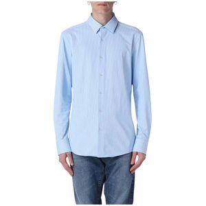 Hugo, Heren, Overhemden, Blauw, Maat: 3XL Katoen,