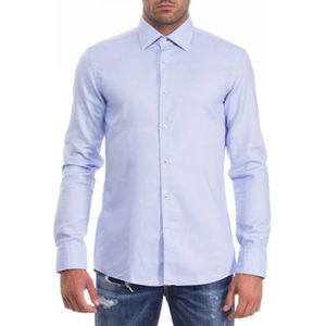 Hugo, Heren, Overhemden, Blauw, Maat: L Katoen,