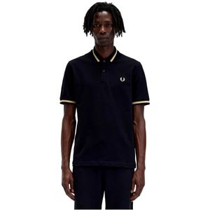 Fred Perry, Heren, Tops, Zwart, Maat: S
