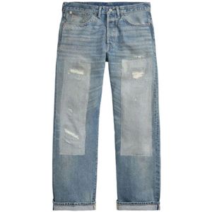 Ralph Lauren, Heren, Jeans, Blauw, Maat: W35 Katoen,