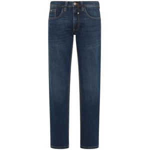 Carlo Colucci, Heren, Jeans, Blauw, Maat: W32 L30 Katoen,
