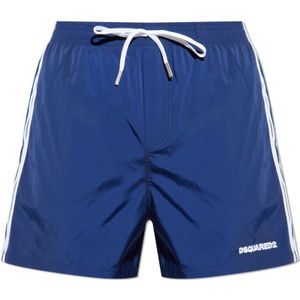 Dsquared2, Heren, Badkleding, Blauw, Maat: S Synthetisch,