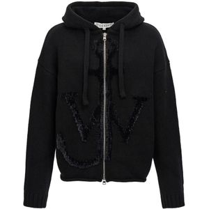 JW Anderson, Heren, Sweatshirts & Hoodies, Zwart, Maat: S Wol,