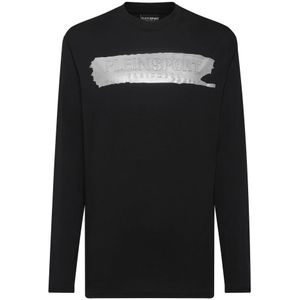 Plein Sport, Heren, Tops, Zwart, Maat: 2XL Katoen,