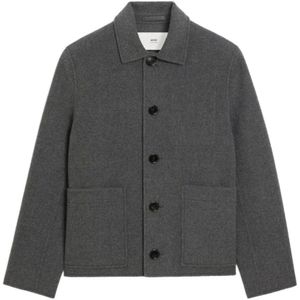 Ami Paris, Heren, Jassen, Grijs, Maat: M