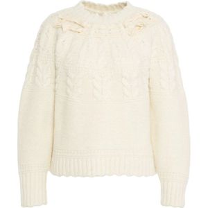 Loveshackfancy, Dames, Truien, Wit, Maat: M Wol,