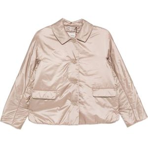 Max Mara, Dames, Jassen, Beige, Maat: XS Zijde,