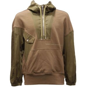 Neil Barrett, Heren, Sweatshirts & Hoodies, Groen, Maat: S Poliester,