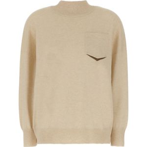 Brunello Cucinelli, Dames, Truien, Beige, Maat: M Kasjmier,