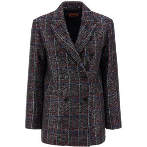 Missoni, Dames, Jassen, Veelkleurig, Maat: XL Leer,