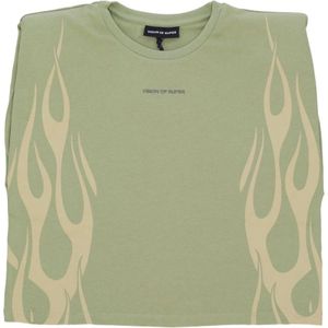 Vision OF Super, Dames, Tops, Groen, Maat: S Lame,