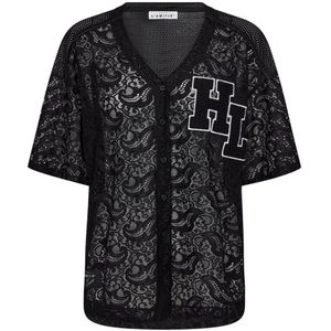 Haute L'Amitié, Dames, Blouses & Shirts, Zwart, Maat: L Polyamide,