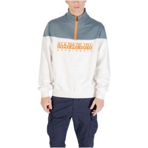 Napapijri, Heren, Sweatshirts & Hoodies, Veelkleurig, Maat: S Katoen,