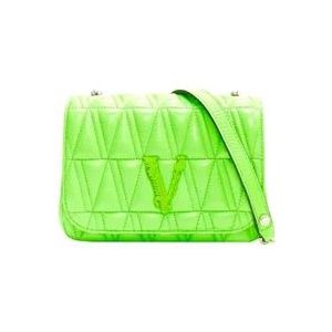 Versace Leather crossbody-bags , Green , Dames , Maat: ONE Size