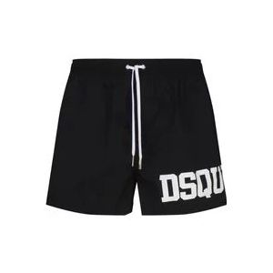 Dsquared2 Beachwear , Black , Heren , Maat: L