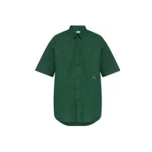 Burberry Geborduurd overhemd , Green , Heren , Maat: M