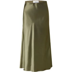 Ladneri, Dames, Rokken, Groen, Maat: XS Satijn,