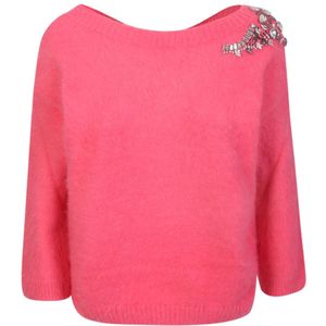 Liu Jo, Dames, Truien, Roze, Maat: XS