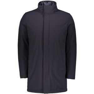Herno, Heren, Mantels, Blauw, Maat: L Poliester,