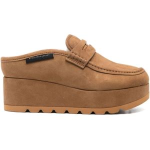 Stella McCartney, Dames, Schoenen, Bruin, Maat: 39 EU Poliester,