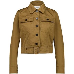 Saint Laurent, Dames, Jassen, Groen, Maat: M Katoen,