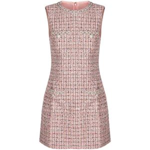 Self Portrait, Dames, Jurken, Roze, Maat: S Wol,