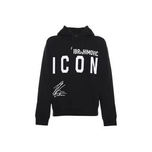 Dsquared2 Ibrahimovic Signature Hoodie , Black , Heren , Maat: 2XL