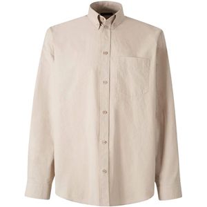 Balenciaga, Heren, Overhemden, Beige, Maat: S