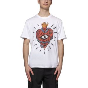 Just Cavalli, Heren, Tops, Wit, Maat: L