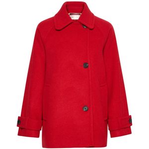 InWear, Dames, Mantels, Rood, Maat: S Wol,