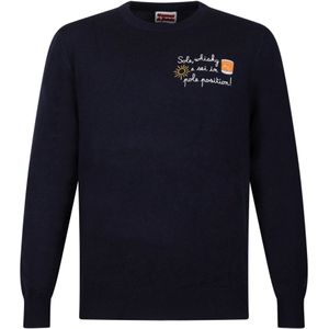 MC2 Saint Barth, Heren, Truien, Blauw, Maat: L Wol,